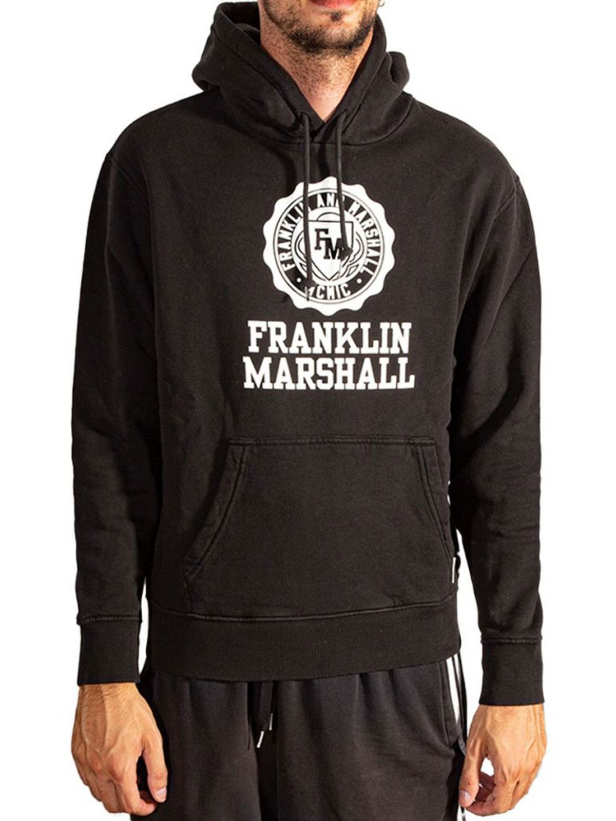   Franklin Marshall | Big Crest Logo Hoodie |  