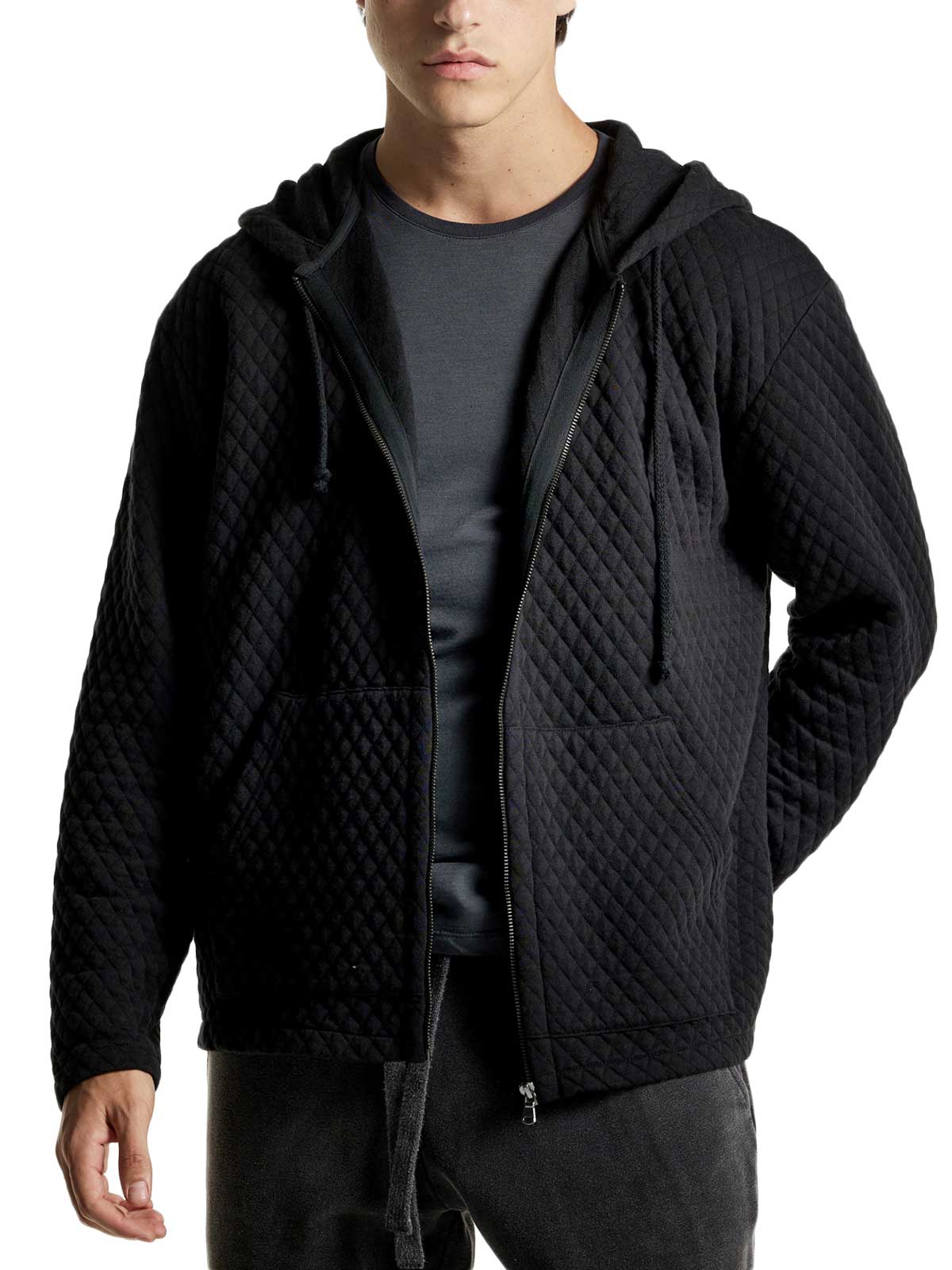   Dirty Laundry | Quilted Regular Fit Full Zip |  