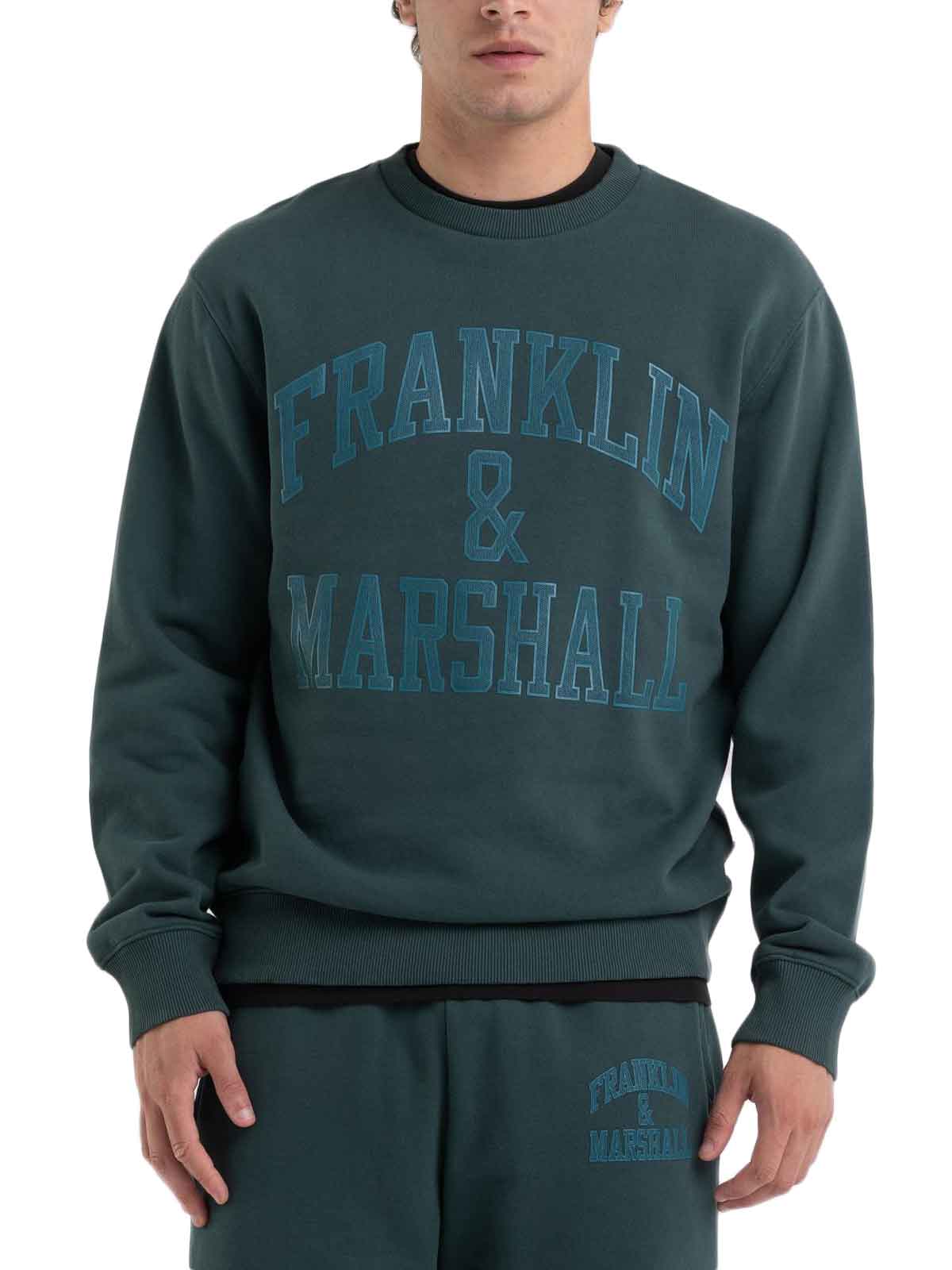   Franklin Marshall | Crewneck Big Letter Logo |  