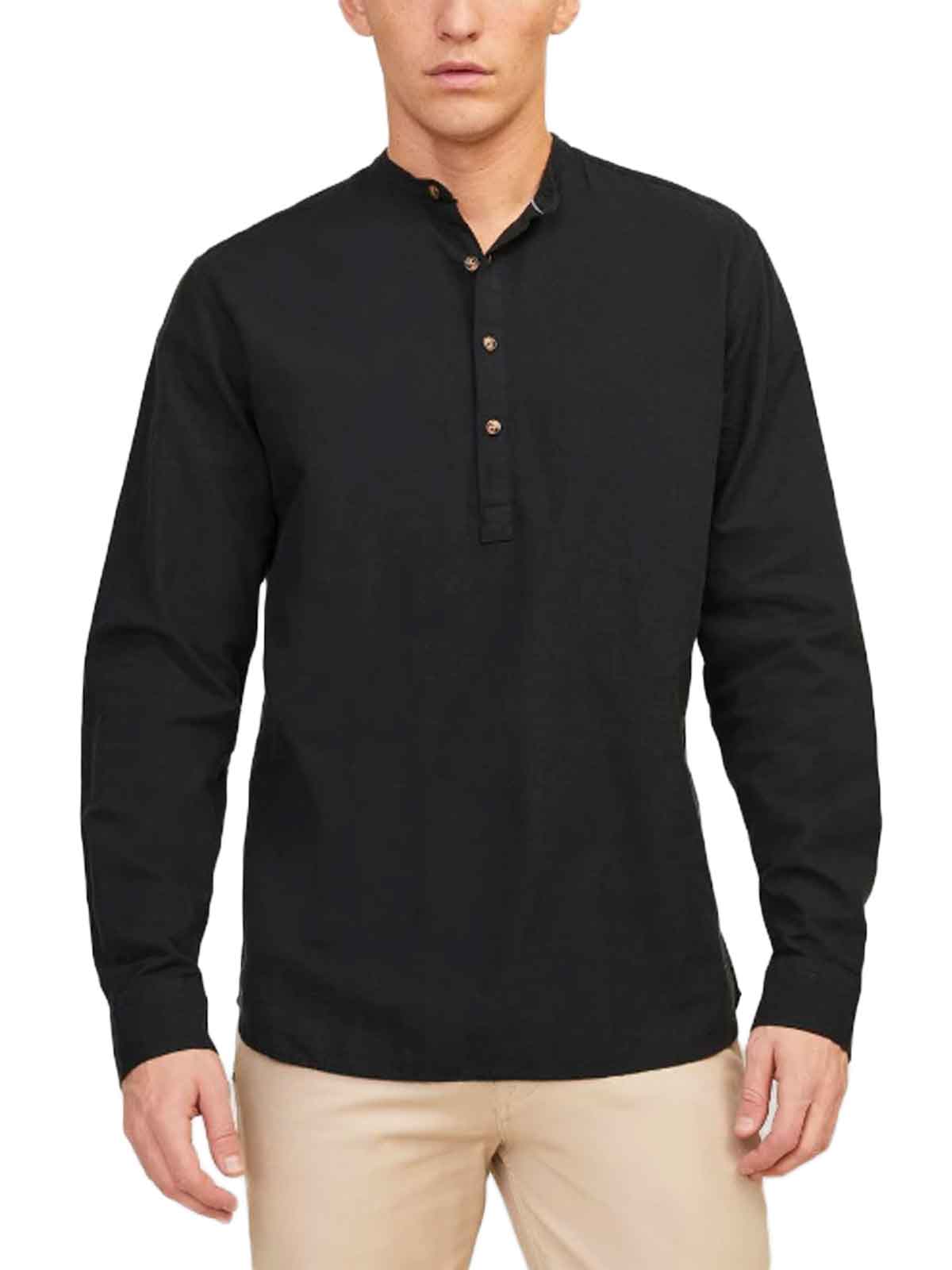   Jack & Jones | Summer Tunic Linen Blend LS Shirt |  